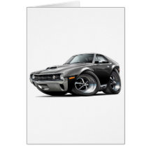 1970 AMX Black Car Greeting Card