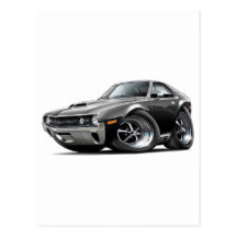 1970 AMX Black Car Postcards
