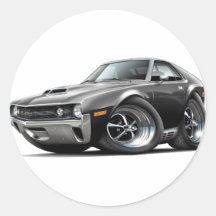1970 AMX Black Car Stickers