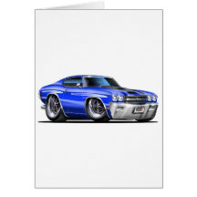 1970 Chevelle Blue-Black Car Cards