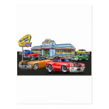 1970 Chevelle Diner Post Card