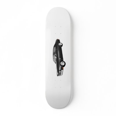 1970 Chevelle SS: Black Finish: Skateboard by spiritswitchboard