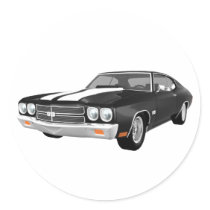 1970 Chevelle SS: Black Finish: