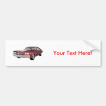 1970 Chevelle SS: Candy Apple Finish: Bumper Stickers