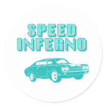 1970 Chevrolet Chevelle SS 454 Round Sticker