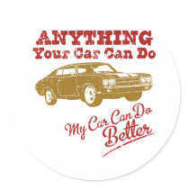 1970 Chevrolet Chevelle SS 454 Round Sticker