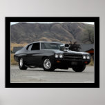 1970 Chevy Chevelle Drag Car Poster