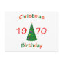 1970 Christmas Birthday