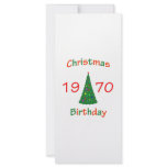 1970 Christmas Birthday rack cards