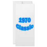 1970 Classic Blue Rack Card Template