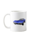 1970 Corvette Sports Car: Blue Finish Mug