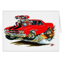 1970 El Camino Red-Black Truck Card