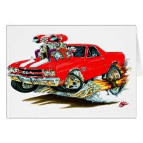 1970 El Camino Red-White Truck Card