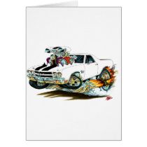 1970 El Camino White-Black Truck Greeting Cards