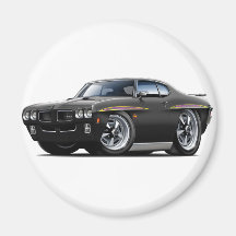 1970 GTO Judge Black Car Magnet