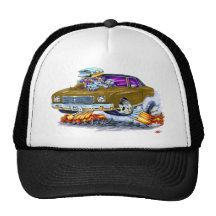1970 Monte Carlo Brown Car Mesh Hats