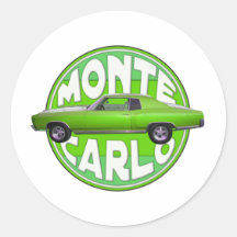 1970 monte carlo green machine sticker