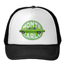 1970 monte carlo green machine trucker hats