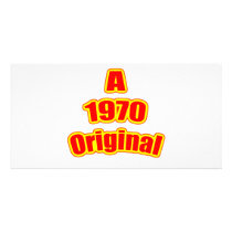 1970 Original Red Customized Photo Card