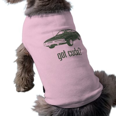 1970 Plymouth Hemi Cuda Dog T Shirt by MuscleDude