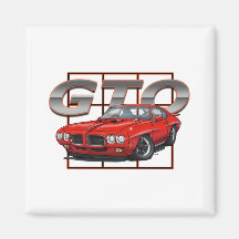 1970 Pontiac GTO Refrigerator Magnets