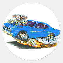 1970 Roadrunner Blue Car Stickers