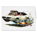 1970 Superbird White Car Greeting Card