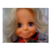 1970's Doll - postcard