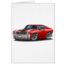 1971-72 Chevelle Red-Black Car Cards