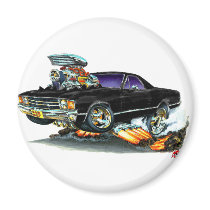 1971-72 El Camino Black Truck Magnets