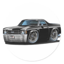 1971-72 El Camino Black Truck Sticker