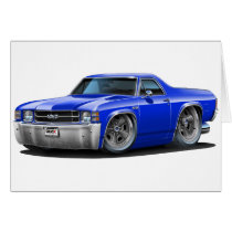 1971-72 El Camino Blue Truck Card