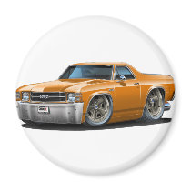 1971-72 El Camino Orange Truck Magnets