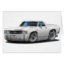 1971-72 El Camino White Truck Greeting Cards