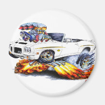 1971-72 GTO Judge White Convertible Magnet