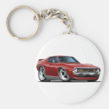 1971-72 Javelin Maroon Car Key Chains