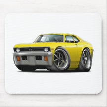 1971-72 Nova Yellow Car Mousepad