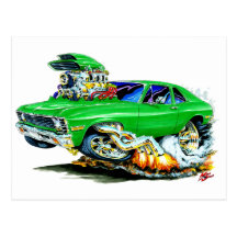 1971-74 Nova Green Car Postcard