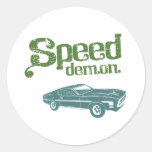 1971 Ford Mustang Boss 351 Round Sticker