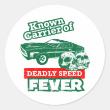 1971 Ford Mustang Boss 351 Round Sticker