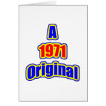 1971 Original Bl Red Greeting Card