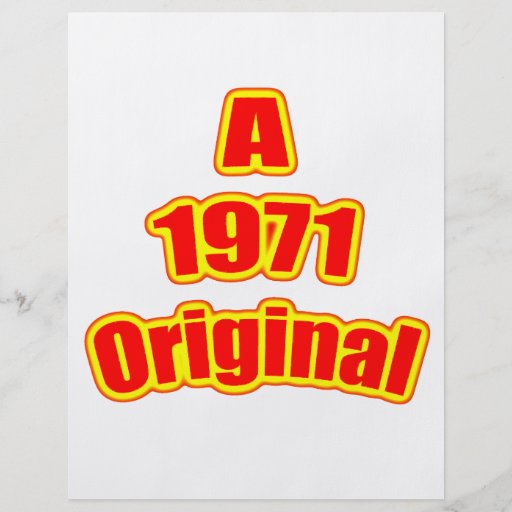 1971 Original Red Flyers