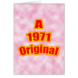 1971 Original Red Greeting Card