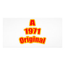 1971 Original Red Photo Card Template