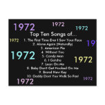 1972 Songs Postcard