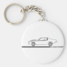 1973-74 Roadrunner Grey Car Key Chain