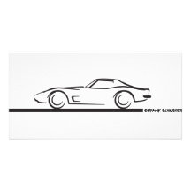 1973 Corvette Hardtop BLK Photo Card