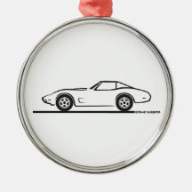 1974 1975 1976 1978 Chevrolet Corvette Hard Top T Christmas Tree Ornament