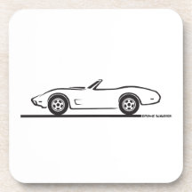 1974 - 1977 Corvette Convertible Coasters