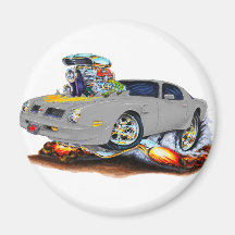 1974-76 Trans Am Grey Car Refrigerator Magnets